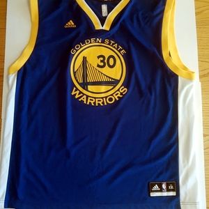 Adidas Stephen Curry Golden State Warriors Men's Blue Swingman Jersey - 2XL